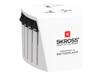 SKROSS Strøm Type I Strøm Type G Strøm Type C Strøm Type A Stik Strømtype D Strømtype H Strøm Type J Strøm Type E Strøm Type L Strøm Type N Strøm Type K Strømtype F Strøm Type I Strøm Type G Strøm Type C Strøm Type B Strøm Type A Modtager Hvid Stikadapter