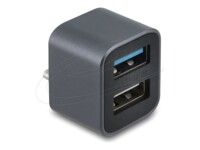 Delock Mini USB Hub with USB Type-C™ male to 1 x USB 10 Gbps USB Type-A + 1 x USB 2.0 Type-A