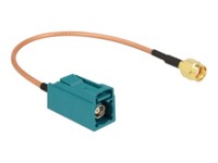 DeLOCK Antennekabel Koaksial 20cm Guld