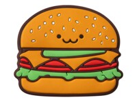 MAGMOJI Silly Hamburger moji Logo badge Sort Brun Grøn Rød