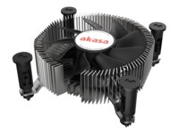 Akasa Processor-køler 1-pack Sort Sølv 74 mm