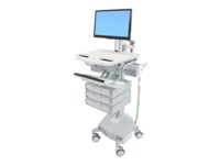 Ergotron StyleView Vogn med hjul LCD-display/tastatur/mus/CPU/notebook/kamera/scanner Op til 24'