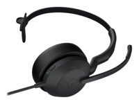 Jabra Evolve2 50 MS Mono Kablet Høretelefoner Sort