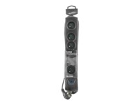 Qoltec Strømstødsbeskytter 6-stik 16A Sort