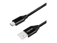 LogiLink USB-kabel 30cm Sort