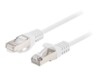 Lanberg CAT 6 Foldet uskærmet snoet par (F/UTP) 2m Patchkabel Hvid RAL 9010