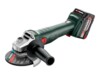 Metabo W 18 L 9-125 QUICK Vinkelsliber 18V Uden batteri 2 batterier inkluderet