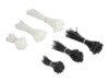 Delock Cable tie assortment box 500 pieces Sort Hvid