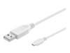 goobay USB-kabel 1m Hvid