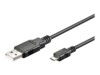 goobay USB-kabel 15cm Sort