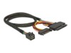 DeLOCK Serial Attached SCSI (SAS) internt kabel Sort 50cm