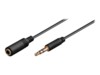 goobay AVK 184-0150 mini Forlængerkabel til audio 1.5m Sort