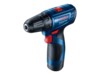 Bosch GSR Professional 120-LI Bore-/skruemaskine 12V Uden batteri 2 batterier inkluderet