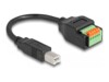 Delock USB-adapter 15cm Sort