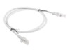 Lanberg CAT 5e Ikke afskærmet parsnoet (UTP) 1m Patchkabel Grey RAL 7035