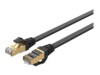 Unitek C1897BK Series CAT 7 Afskærmet parsnoet kabel (SSTP) 15m Patchkabel Sort