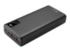 Sandberg Powerbank 20000mAh 20Watt 2xUSB-A 1xUSB-C Sort