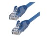 StarTech.com 2m LSZH CAT6 Cable, 10 Snagless RJ45 100W Network Patch Cord Strain Relief, CAT 6 10GbE UTP, Blue, Individually Tested/ETL, Low Smoke Zero Halogen - Category 6 - 24AWG (N6LPATCH2MBL) CAT 6 Ikke afskærmet parsnoet (UTP) 2m Patchkabel Blå