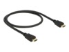Delock HDMI-kabel med Ethernet 50cm Sort