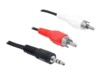 Delock Audiokabel 3m Sort