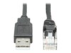 Eaton Tripp Lite Series USB to RJ45 Rollover Console Cable (M/M) - Cisco Compatible, 250 Kbps, 6 ft., Black Dobbelt afskærmet 1.83m Serielt kabel Sort