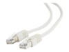 Gembird Kabel med afskærmning med folie og kobberfletning (SFTP 1m Patchkabel Beige