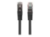 Lanberg CAT 6 Foldet uskærmet snoet par (F/UTP) 2m Patchkabel Sort RAL 9004