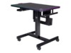 Thermaltake CYCLEDESK 100 RGB Sidde/stå-skrivebord Stål Sort Cycling Kontor Gaming