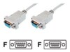 DIGITUS Afskærmet 1.8m Nulmodem-kabel Beige