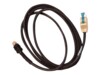 Zebra 8 pin USB PlusPower (12 V) (male) - Sort 2.13m Forstærket USB kabel