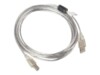 Lanberg USB-kabel 3m Transparent