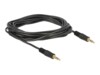Delock Audiokabel 3m Sort