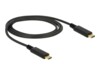 Delock USB Type-C kabel 1m Sort