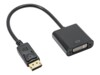 Akyga Adapter 24+5 pin kombineret DVI hun (input) -> 20 pin DisplayPort han (output) 20 cm Sort