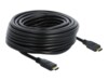 Delock HDMI-kabel med Ethernet 20m Sort