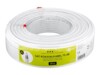goobay Bulk antenne kabel Dobbelt afskærmet koaksial 50m Hvid Hvid