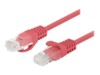 Lanberg CAT 6 U/UTP, Unshielded 1m Patchkabel Rød RAL 3017