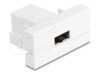 Delock Easy 45 module EASY-USB 2.0 Type-A female to EASY-USB Type-A female white