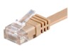 goobay CAT 6 Ikke afskærmet parsnoet (UTP) 3m Netværkskabel Lysebrun
