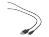 Cablexpert Lightning-kabel 1m Sort