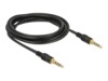 Delock Audiokabel 3m Sort