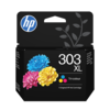 HP 303XL High Yield Tri-color Original Cyan, Magenta, Gul