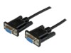 StarTech.com 2m Black DB9 RS232 Serial Null Modem Cable F/F - DB9 Female to Female - 9 pin RS232 Null Modem Cable - 2 meter, Black Nulmodem-kabel 2m Sort