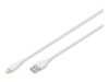 ASSMANN Lightning-kabel 1m Hvid