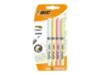 BIC Grip Highlighter Blå Grøn Pink Gul
