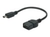 ASSMANN USB-kabel 20cm Sort