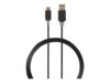 Nedis USB 2.0 USB Type-C kabel 1m Sort