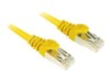 Sharkoon CAT 6 Kabel med afskærmning med folie og kobberfletning (SFTP 1.5m Patchkabel Yellow