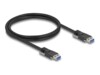 Delock USB-kabel 1m Sort