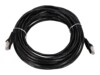 Extralink CAT 5e Kabel med folie og kobberfletning (FTP) 10m Patchkabel Sort